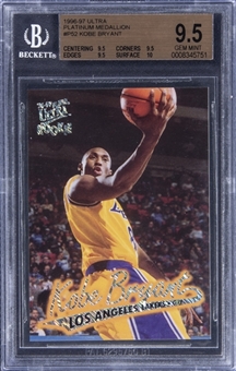 1996-97 Fleer Ultra Platinum #P52 Kobe Bryant Rookie Card - BGS GEM MINT 9.5 - POP 4!